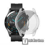 Huawei Watch GT 2 46mm, Okosóra szilikon védőtok, előlapvédős, Átlátszó - mobilasz - 3 999 Ft