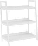 Mobikon Raft 3 polite din mdf si bambus alb Reon 63x36x78 cm (0000272244) Raft