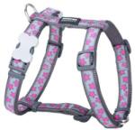 Red Dingo Stars Grey/Hot Pink kutya hám Large