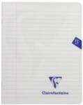 Clairefontaine Tűzött jegyzetfüzet A5 + (16, 5x21cm), 36 soros, Clairefontaine Mymesys, Diktáló, Átlátszó (CAI244DictandoT)
