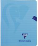 Clairefontaine Tűzött jegyzetfüzet A5 + (16, 5x21cm), 36 lap, Clairefontaine Mymesys, Dictando, kék (CAI244DictandoA)