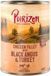 Purizon Purizon Adult Vită Black Angus cu curcan - fără cereale Hrană umedă: 6 x 400 g & cartofi dulci și merișoare