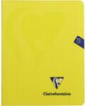 Clairefontaine A5 + tűzött jegyzetfüzet (16, 5x21 cm), 36 lap, Clairefontaine Mymesys, Matematika, Sárga (CAI244MatematicaG)