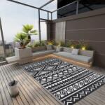 vidaXL Covor de exterior, negru, 190x290 cm, PP (316980) Patura