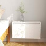 vidaXL Dulap de perete, alb, 60x30x35 cm, lemn masiv de pin (813447) Raft