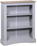 vidaXL Bibliotecă 3 rafturi stil mexican Corona gri 81x29x100 cm pin (282639) Biblioteca