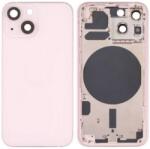  Apple iPhone 13 Mini 5.4" akkufedél (hátlap) kamera lencsével, középső keret, sim tálcával és oldalgombokkal, pink, rózsaszín (EU verzió) OEM