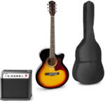 Max Music ShowKit 4/4 Elektro-akusztikus gitár szett (40W er. , t. f. húr, táska, hang. , peng. ) - Sunburst