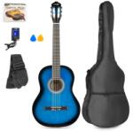 Max Music SoloArt 4/4 Klasszikus gitár (tartalék húr, hangoló, hordtáska, pengetők) - Kék