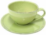 COSTA NOVA Verde ceașcă pentru ceai cu o farfurie Friso, 0, 26 l, COSTA NOVA, a stabilit de 6 buc