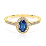 SAVICKI Inel Heart of the Ocean: aur, safir albastru - savicki - 7 119,00 RON