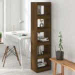 vidaXL Bibliotecă/Separator cameră, stejar maro, 40x30x166 cm (813595) Biblioteca