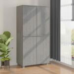 vidaXL Dulap haine „HAMAR gri deschis 89x50x180 cm, lemn masiv de pin (340483) Garderoba