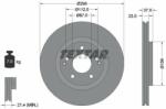 TEXTAR Disc frana TEXTAR PRO 92324903 (92324903)