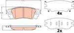 TRW set placute frana, frana disc TRW GDB4459 (GDB4459) - automobilus