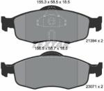 TEXTAR set placute frana, frana disc TEXTAR 2139408 (2139408)