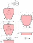 TRW set placute frana, frana disc TRW GDB1329 (GDB1329) - automobilus