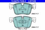 ATE set placute frana, frana disc ATE Ceramic 13.0470-7339.2 (13.0470-7339.2)