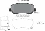 TEXTAR set placute frana, frana disc TEXTAR Q+ 2556403 (2556403)