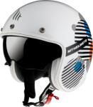 MT Helmets Casca pentru scuter MT LE MANS 2 ZERO A4 WHITE/ORANGE GLOSS