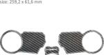 ONEDESIGN Protector de trepied PPSH25P/PR3182 HONDA CBR 1000 2004-2007an
