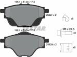 TEXTAR set placute frana, frana disc TEXTAR Q+ 2582701 (2582701)
