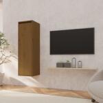 vidaXL Dulap de perete, maro miere, 30x30x100 cm, lemn masiv de pin (813511) Raft
