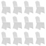 VidaXL Huse elastice pentru scaun, 12 buc. , alb (279090) - izocor