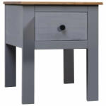 vidaXL Noptieră, gri, 46 x 40 x 57 cm, lemn de pin, gama Panama (282692) - izocor