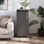 vidaXL Servantă, gri, 31, 5x34x75 cm, lemn masiv de pin (813354) Comoda