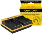 Patona Nikon EN-EL14 Patona dupla usb fényképezőgép akkumulátor töltő (191622) (PATONA_DUPLA_USB_ENEL14)