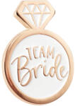 PartyPal Kitűző "Team Bride" , rose gold