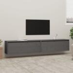 vidaXL Dulapuri de perete 2 buc. gri, 100x30x35 cm, lemn masiv de pin (813470) Raft