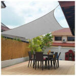 Sun Garden Napvitorla - árnyékoló teraszra, négyszög alakú 5x5 m Grafitszürke színben - HDPE anyagból