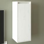 vidaXL Dulap de perete, alb, 30x30x80 cm, lemn masiv de pin (813497) Raft