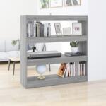 vidaXL Bibliotecă/Separator cameră, gri sonoma, 100x30x103 cm (813633) Biblioteca