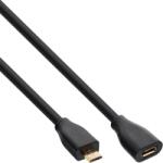 InLine Cablu prelungitor micro USB 2.0 T-M 1.5m Negru, InLine IL32715P (IL32715P)