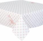 Clayre & Eef Fata de masa bumbac alb roz Bird 90*90 cm (CCFY01) - decorer Fata de masa