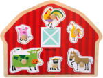Barbo Toys Puzzle din lemn - Casuta animalutelor (BAR6370) - bestmag