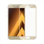 Meleovo Folie protectie Meleovo Sticla Full Cover pentru Samsung Galaxy A3 2017 Gold (MLVDGDA320GD)