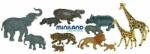 Miniland - Animale salbatice cu puii set de 12 figurine - (ML25137) Figurina