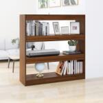 vidaXL Bibliotecă/Separator cameră, stejar maro, 100x30x103 cm (813634) Biblioteca