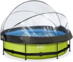 EXIT Toys Piscină cu prelată și filtrare Lime pool green Exit Toys construcție rotundă din metal 300*76 cm verde de la 6 luni (ET30321040) Piscina