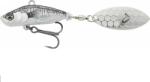 Savage Gear Naluca Spinner 3D Sticklebait Tailspin 8cm 18g Sinking Black Silver (SG.76817)