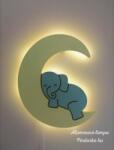 OM Álommanó gyerekszoba lámpa - Elefánt a holdon