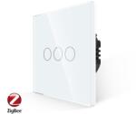 Luxion Intrerupator Triplu cu Touch din Sticla LUXION, protocol ZigBee
