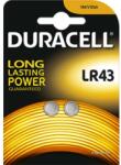Duracell Alkaline LR43 1, 5V gombelem - 2db