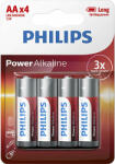 Philips Power Alkaline LR6/AA elem - 4db