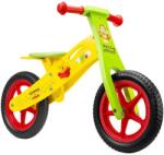 Pegas Bicicleta fara pedale din lemn Seven-WTP, Galben/Verde