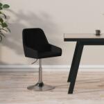 vidaXL Scaun de bar, negru, material textil (339440)
